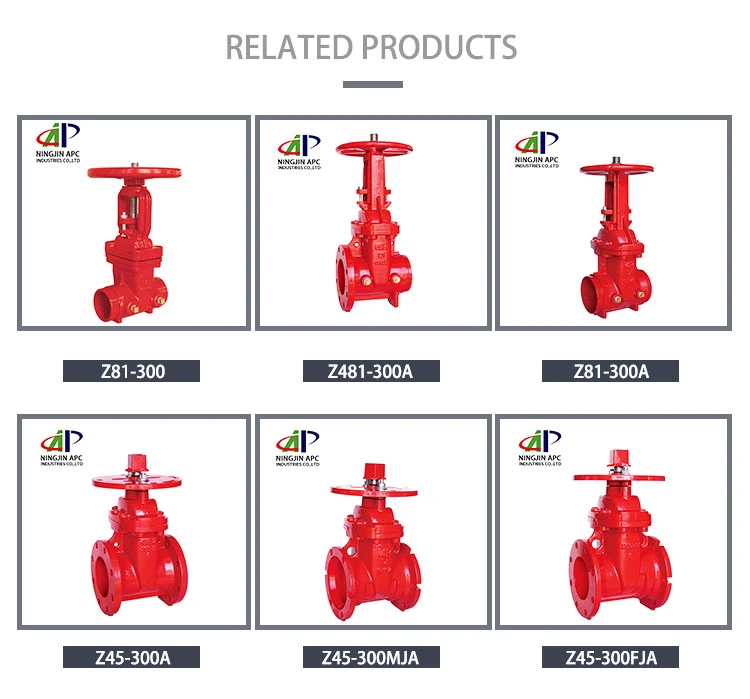 Gate Valve Soft Wedge Ductile Iron Body Flanged/Grooved Fire System