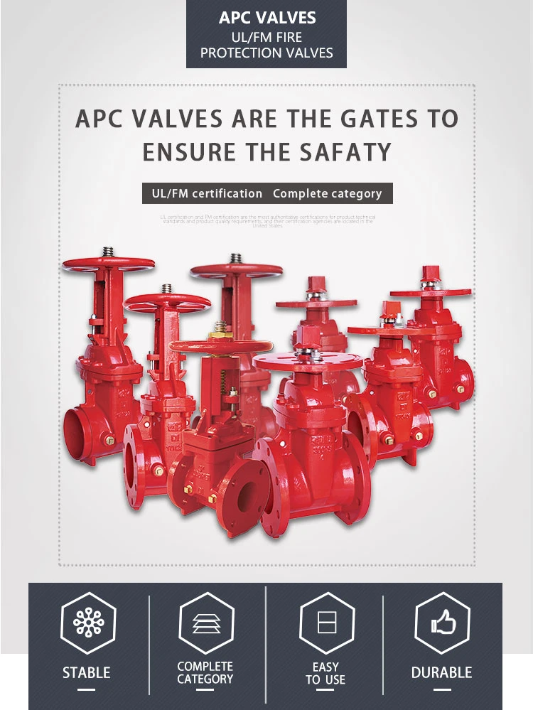 Gate Valve Professional Fire Protection System Use
