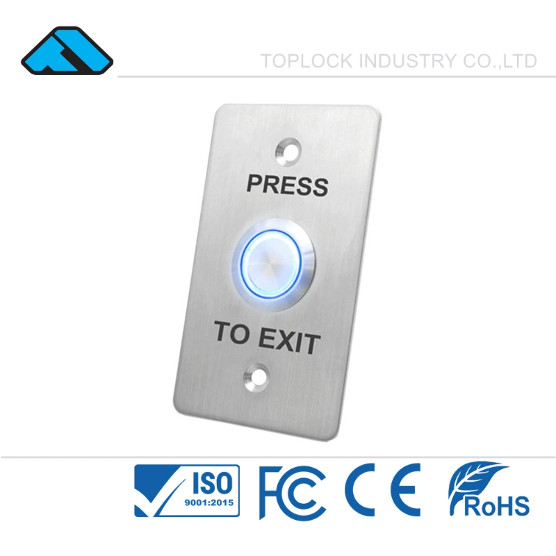 China Supply Strong Security 3.0mm Thickness Touch Door Exit Pushbutton Alarm System