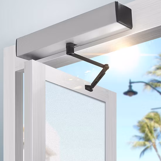 Automatic Sliding Gate Opener with 2 Remote Controls, Electric Rolling Driveway Fence Slide Gate Motor, Complete Gate Operator Hardware Security System Kit